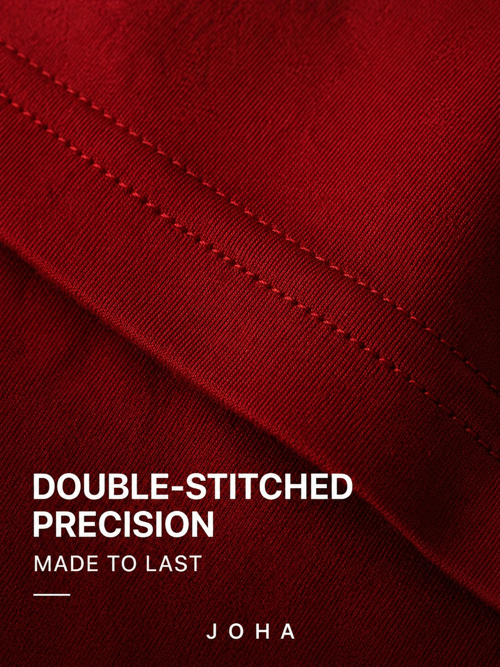 Red Oversized T-Shirt for Men | 240 GSM Heavyweight Cotton | Relaxed Fit Streetwear | JOHA