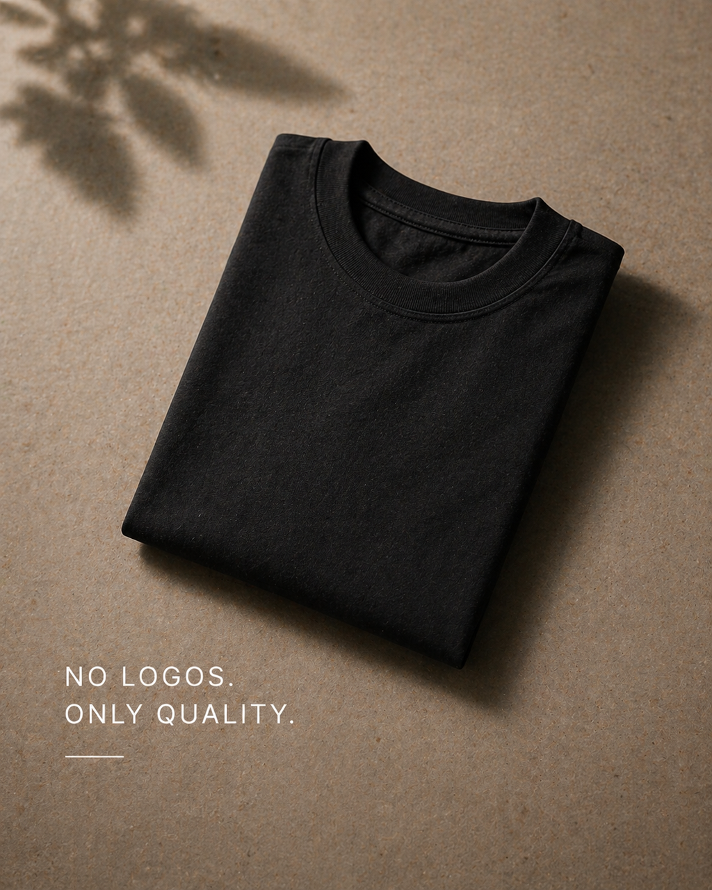 Black Oversized T-Shirt for Men | 240 GSM Heavyweight Cotton | Relaxed Fit Streetwear | JOHA