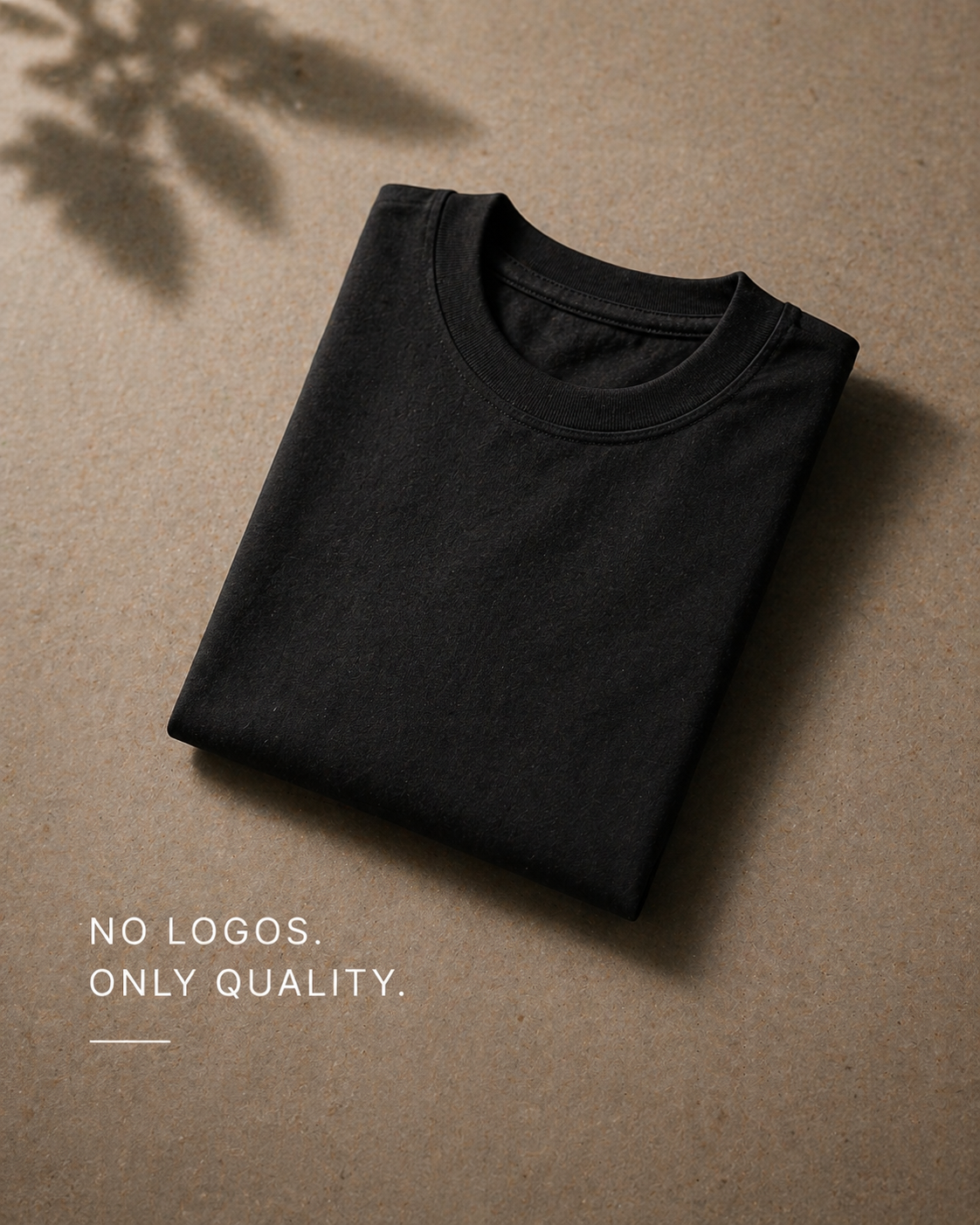 Black Oversized T-Shirt for Men | 240 GSM Heavyweight Cotton | Relaxed Fit Streetwear | JOHA