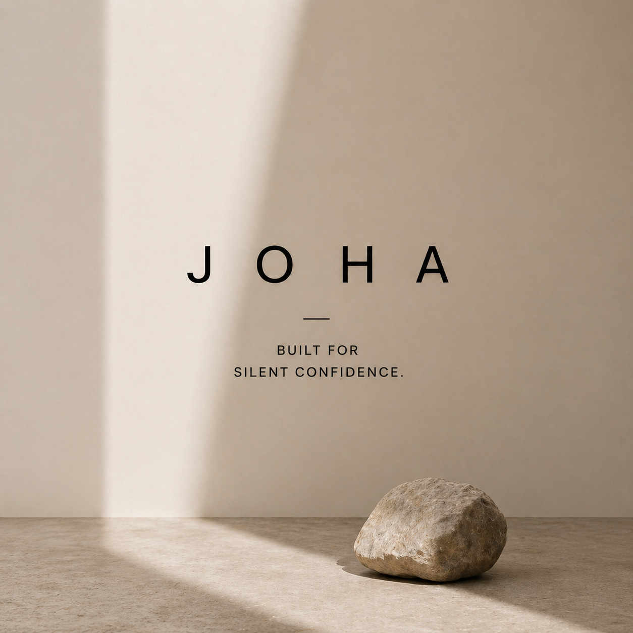 Beige Oversized T-Shirt for Men | 240 GSM Heavyweight Cotton | Relaxed Fit Streetwear | JOHA