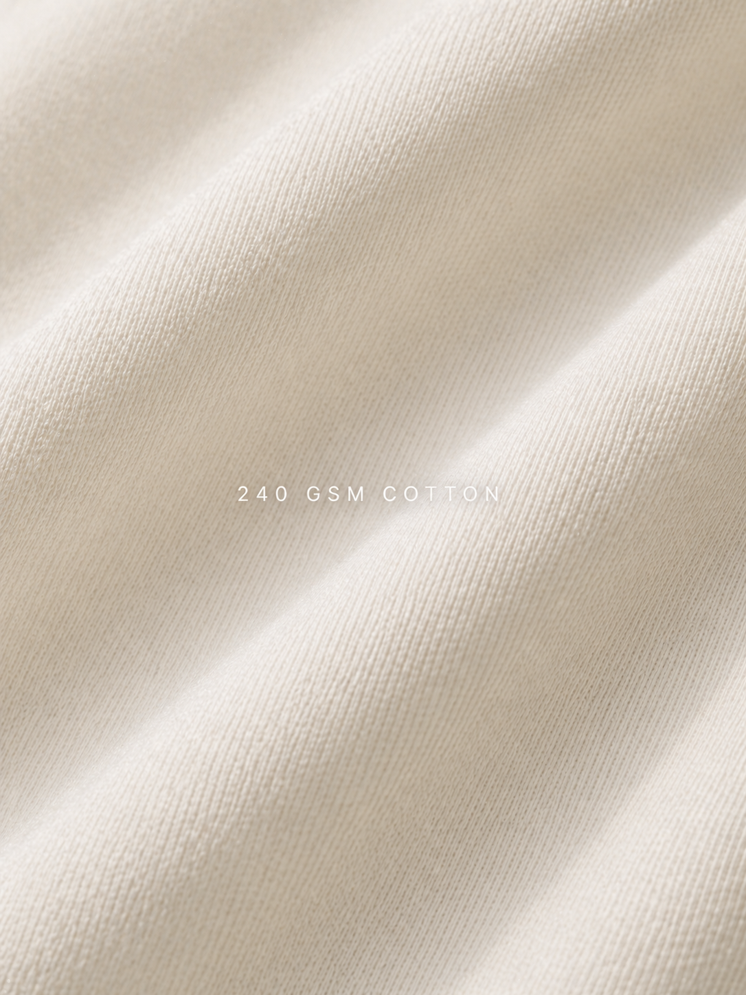 Off-white Oversized T-Shirt for Men | 240 GSM Heavyweight Cotton | Relaxed Fit Streetwear | JOHA